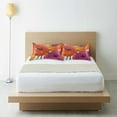 thumbnail image 6 of Yayeee Pillowcase Queen Size Set of 2 Satin Wrinkle Resistant Pillow Case, Purple Hand Drawn Floral, 6 of 8