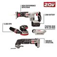 thumbnail image 4 of PORTER CABLE 20-Volt Max Lithium-Ion 8-Tool Combo Kit, PCCK6118, 4 of 5