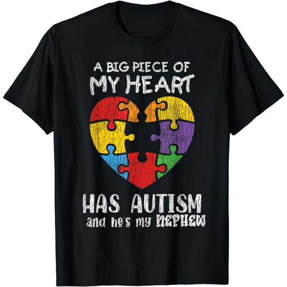 Autism Awareness Uncle Aunt Family Autistic Kids Awareness T-Shirt