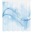 thumbnail image 3 of Ambesonne Blue Shower Curtain, Blurred Motion Swirl Lines, 69"Wx84"L, Pale Blue Blue, 3 of 5