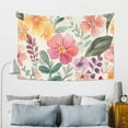 thumbnail image 7 of ZFLMY Cute Flowers, Tapestries, Girl, Female Flowers, Wildflowers, Wall Hanging, Plants, Plants, Leaves, Spring, Home, Dormitory, Art Deco, Living Room, Bedroom 60x40in, 7 of 7