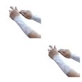 thumbnail image 2 of tamizeot Polyester Stay Cool And Protected With Breathable Arm Sleeves Wide Application Sunscreen Arm Sleeves White Length 18cm 2Set, 2 of 6