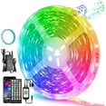 thumbnail image 1 of Bandes Lumineuses LED RGB, Installation Facile pour Décoration Intérieure, Bande Lumineuse LED Intelligente avec Synchronisation Musicale et Contrôle par Application, Lumières Changeant de Couleur pour Ambiance de Chambre Ou Fête, 1 of 7