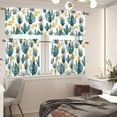 thumbnail image 5 of Kitchen Curtains Sets with Valance and Tier Sets Kitchen Window Curtains Kitchen Curtain Tiers Long Tier Curtains Cafe Curtains Rod Pocket Valances Home Decor Cactus, 5 of 5