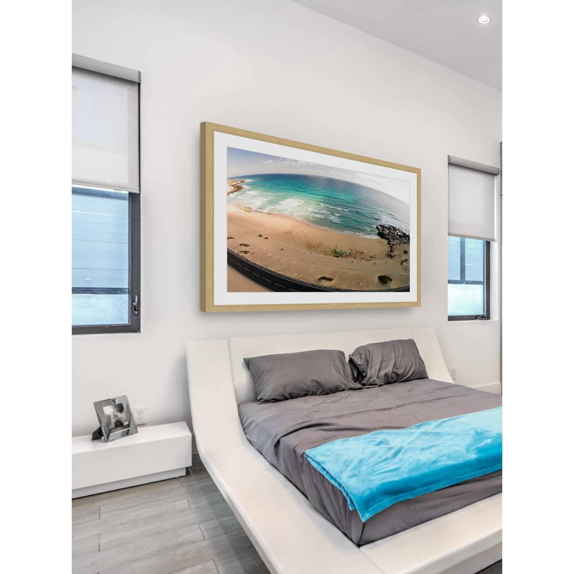 Marmont Hill "Telescopic Beach View" by Karolis Janulis Framed Painting Print