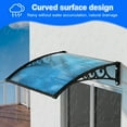 thumbnail image 3 of Queroig Door Awnings Exterior, Awning for Door Entrance, 31.5x47 Inches Awnings for Doors, Window Awning Canopy Exterior with Plastic Steel Bracket, UV, Rain, Snow Protection Door Awning, 3 of 10