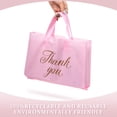 thumbnail image 4 of Bolsa de compras Outus Thank You, 10 x 12 pulgadas, 60 g, LDPE rosa/dorado (120), 4 of 7
