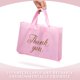 thumbnail image 4 of Bolsa de compras Outus Thank You, 10 x 12 pulgadas, 60 g, LDPE rosa/dorado (120), 4 of 7