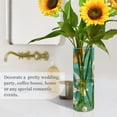 thumbnail image 4 of Haosy Plastic Flower Vase 11.8 inch Tall Clear Cylindrical Vases for Centerpieces Home Wedding Decor Cartoon Fish and White Flower, 4 of 6
