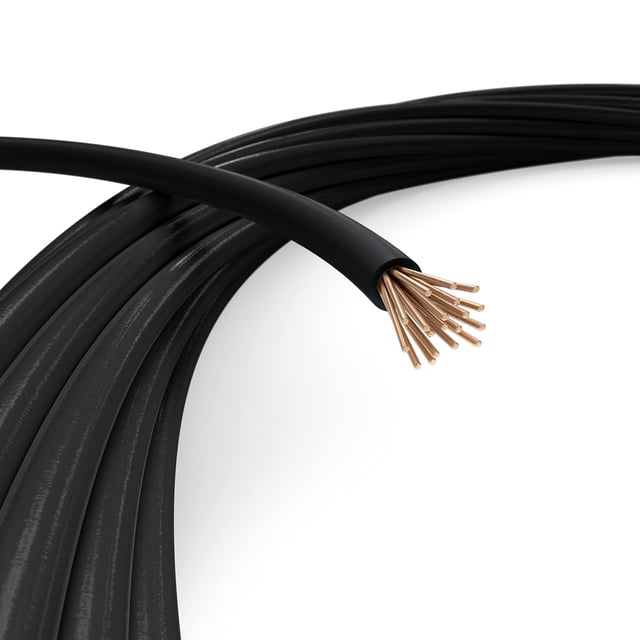 Cable THE CIMPLE CO de cobre aislado 14 AWG, 3 m, negro
