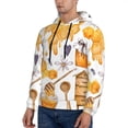 thumbnail image 3 of Cauagu Honey Bee Set for Men's Pullover Hooded Sweatshirt Athletic Casual Hoodie Aautumn Hoodie Sweatshirt for Men Pullover Casual Hooded Sweatshirt-Small, 3 of 7