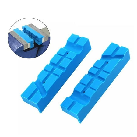 

BAMILL 1Pair Vise Protection Strip Vise Jaw Pads Vise Protective Jaws Rubber 5.5Inch