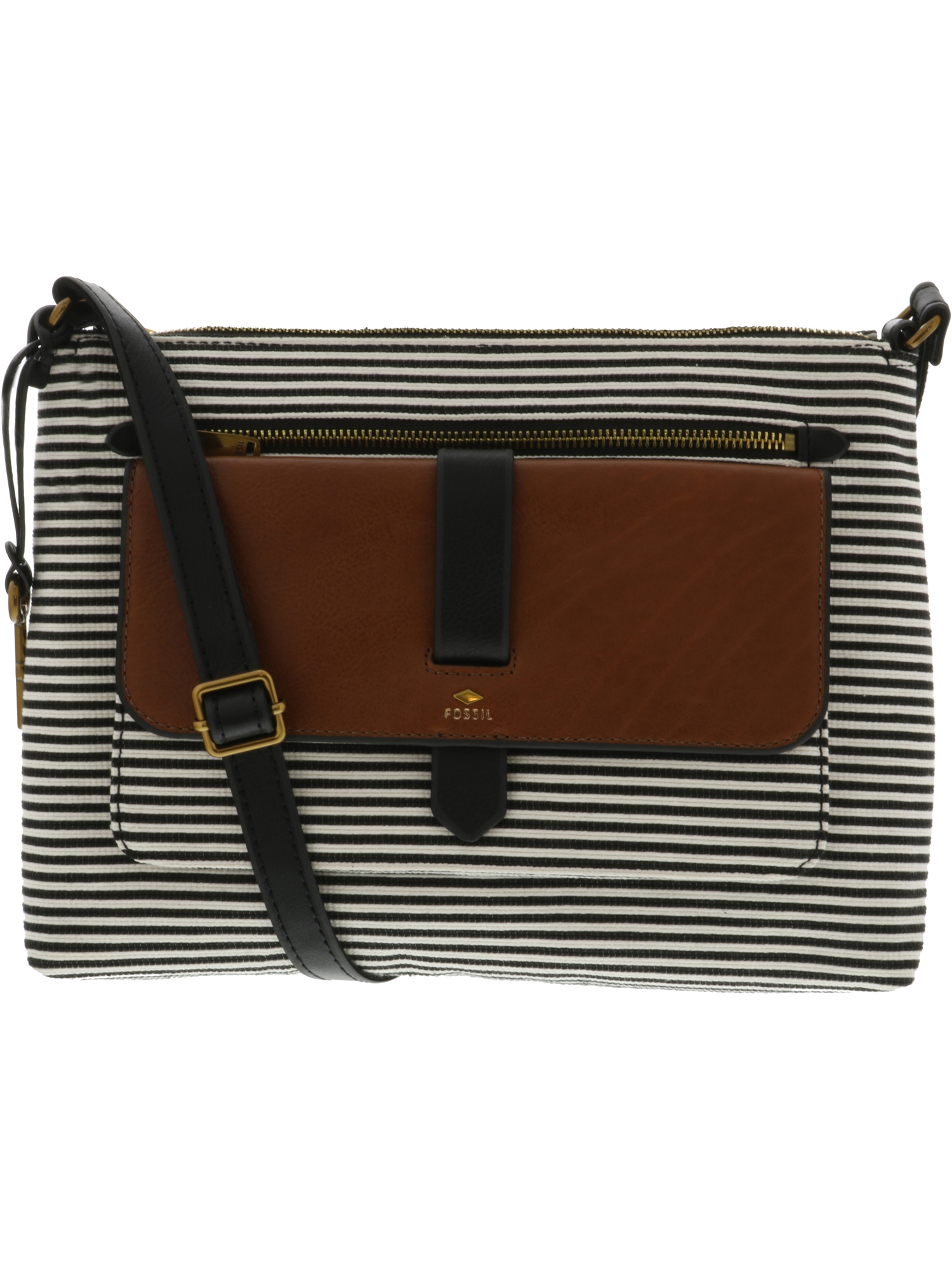 Fossil Fossil Kinley Crossbody Black Stripe