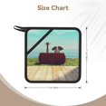 thumbnail image 3 of Sikiie Elehpant And A Giraffe Looking At The Sea Pot Holders Kitchen Insulation Mats Heat Resistant Pot-Holder Oven Anti-Scald Pads for Cooking Baking, 7.1*7.1inch, 3 of 8