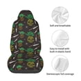 thumbnail image 4 of Picia Pineapples Print Waterproof Sweating Car Seat Cover for Post Gym Workout, Running, Beach and Hiking, Universal Fit Anti-Slip Bucket Seat Protector, 4 of 5