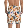 thumbnail image 3 of Kdxio Cute Chickens Print Mens Sleep Shorts Bottoms Soft Comfy Pajama Wear Pants with Drawstring Pockets, 3 of 7
