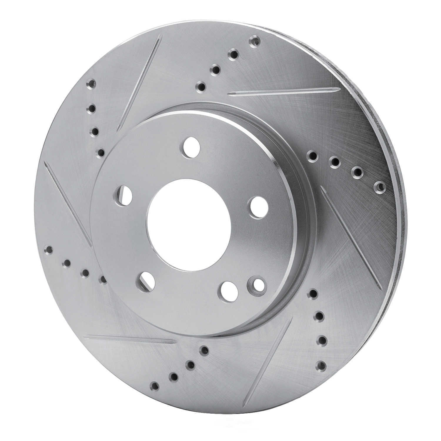 Dynamic Friction Company 631-63050L DFC Brake Rotor - Drilled And Slotted - Silver