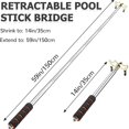 thumbnail image 4 of Retractable Billiards Cue Stick Bridge With Removable Brass Bridge Head, Billiards Pool Cue Accesso, 4 of 5