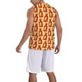 thumbnail image 2 of Honeii Hot Chili print basktball shirt for men and women, Unisex basketball jersey for Theme party-Large, 2 of 6
