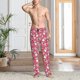 thumbnail image 2 of Balery French Bulldog Pantalones de pijama para hombre, pijama ultraligero, pantalón de descanso-Large, 2 of 6