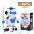 thumbnail image 3 of HLONK Jouet Robot Dansant pour Enfants Jouet Robot Dansant Électronique avec Musique Rotation à 360° Jouets pour Tout-Petits Cadeaux, 3 of 7
