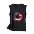 thumbnail image 4 of CLOISE American Flag Shirt Womens 4th of July Shirts Independence Day Print Tee Tops Black M, 4 of 4