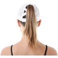 thumbnail image 2 of Gorra de béisbol ZHAOCHENG unisex anti UV con cola de caballo para correr Blanco circunferencia de la cabeza 57-60 cm, 2 of 5