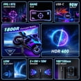 thumbnail image 6 of Deco Gear 49" Curved Gaming Monitor, 5120x1440 144Hz OLED Monitor, 32:9 Ultrawide, QD-OLED 0.03ms HDR400, HDMI 2.1, 90W USB-C, KVM, Built-in Speakers, 6 of 10