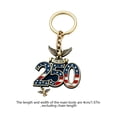 thumbnail image 3 of 250th Anniversary Keychain D, America 250 Merchandise USA Patriotic Car Accessory Gift 1776-2026 4th of July Memorial Day, 3 of 6
