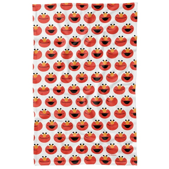 Sesame Street Simple Elmo Pattern Officially Licensed Fleece Blanket 36' x 58'