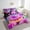 Hot Pink Black, variant on Girls Doughnut Bedding Twin Size 7Pcs Funny Food Comforter Set, Sweet Dessert Bedding Comforter Sets Donut Cake Bed in a Bag, Novelty Doughnut Bedding Accessories Kids Child Bedroom Decor Lightweight