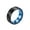 Blue, variant on Men's Stainless Steel Simple Personality Polished Neutral Style Two-Tone Ring Green Size 13