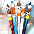thumbnail image 7 of 100 Pcs Silicone Sports Beads 15mm for DIY Keychains, Necklaces - Safe, Multifunctional Craft Beads,100 x Beaded,Multicolor, 7 of 7