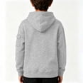 thumbnail image 3 of BLVB Boys Hoodies Casual Solid Color Pullover Long Sleeve Hooded Sweatshirt Kids Fall Clothes 4-15 Years(Gray,4-5Years), 3 of 5