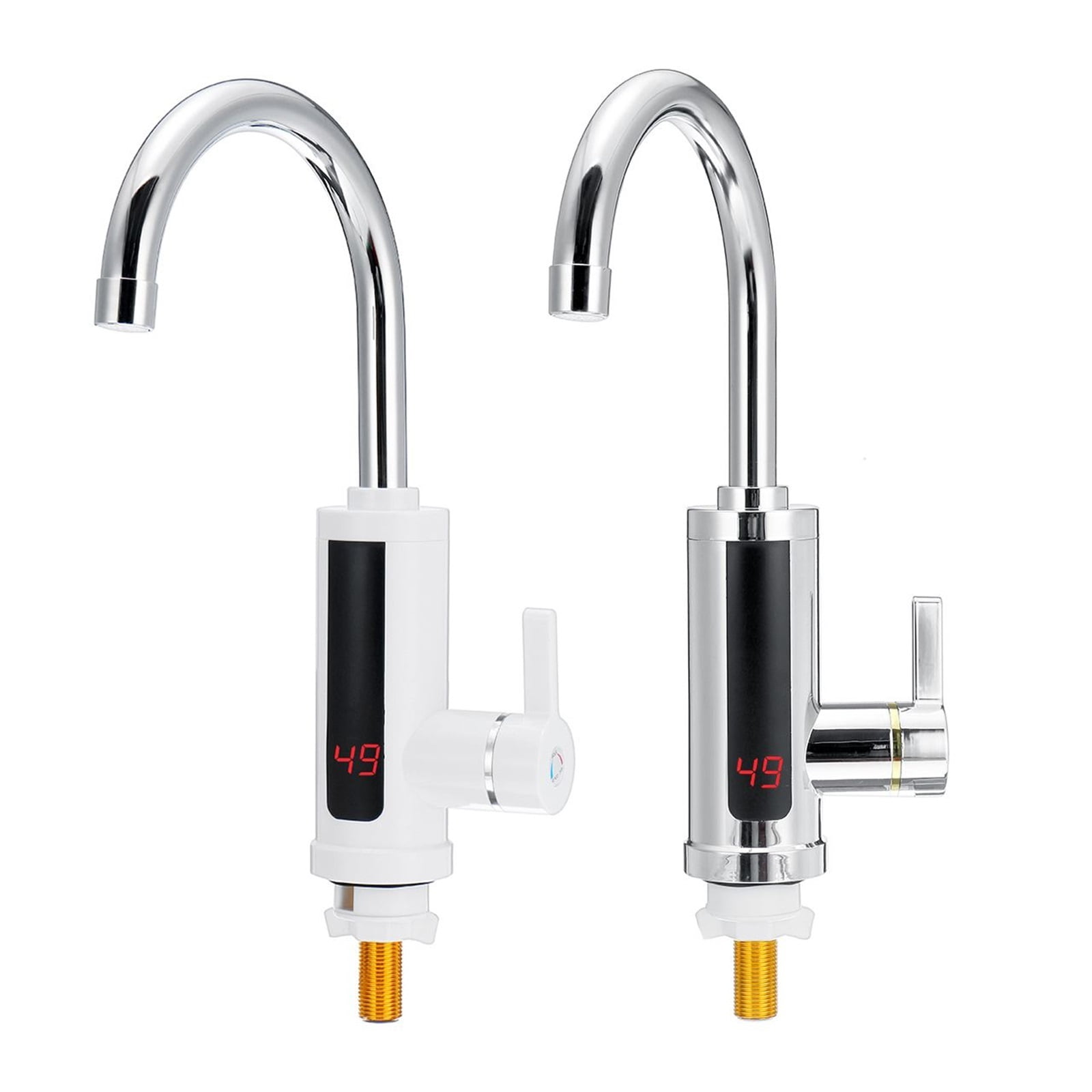 Household Electric Instant Heating Faucet Hot Cold Dual-use Tankless Water Quickly Heating Tap LED Display Kitchen
