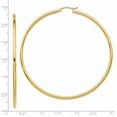 thumbnail image 3 of Primal Gold 14 Karat Yellow Gold 2.5mm Tube Hoop Earrings, 3 of 5