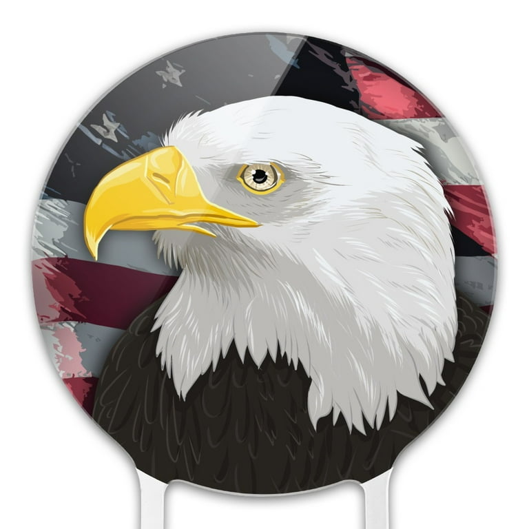 Acrylic American Bald Eagle Flag Usa