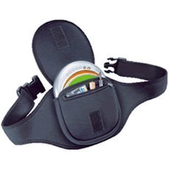 Riñonera deportiva Belt Tune Belt Deluxe con reproductor de CD, color negro