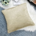thumbnail image 3 of Home Soft Things Fauxfur Pillow Shell Set 20'X20" Oatmeal, 3 of 5