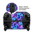 thumbnail image 3 of Bingfone Flower Happy Skull Luggage Cover Washable Suitcase Cover Protector Anti-scratch Suitcase cover Fits 18-32 Inch Luggage (No luggage included), 3 of 8