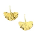 thumbnail image 6 of Anvazise Fashion Women Ginkgo Leaf Plant Dangle Drop Hook Earrings Party Jewelry Gift Golden, 6 of 9