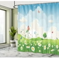 thumbnail image 5 of Ambesonne Meadow Shower Curtain, Spring Time Sunny Landscape, 69"Wx70"L, Multicolor, 5 of 5