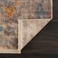 thumbnail image 5 of HomeRoots 482948 9 X 12 ft. Gray Beige Blue & Yellow Abstract Power Loom Distressed Stain Resistant Rectangle Area Rug, 5 of 10