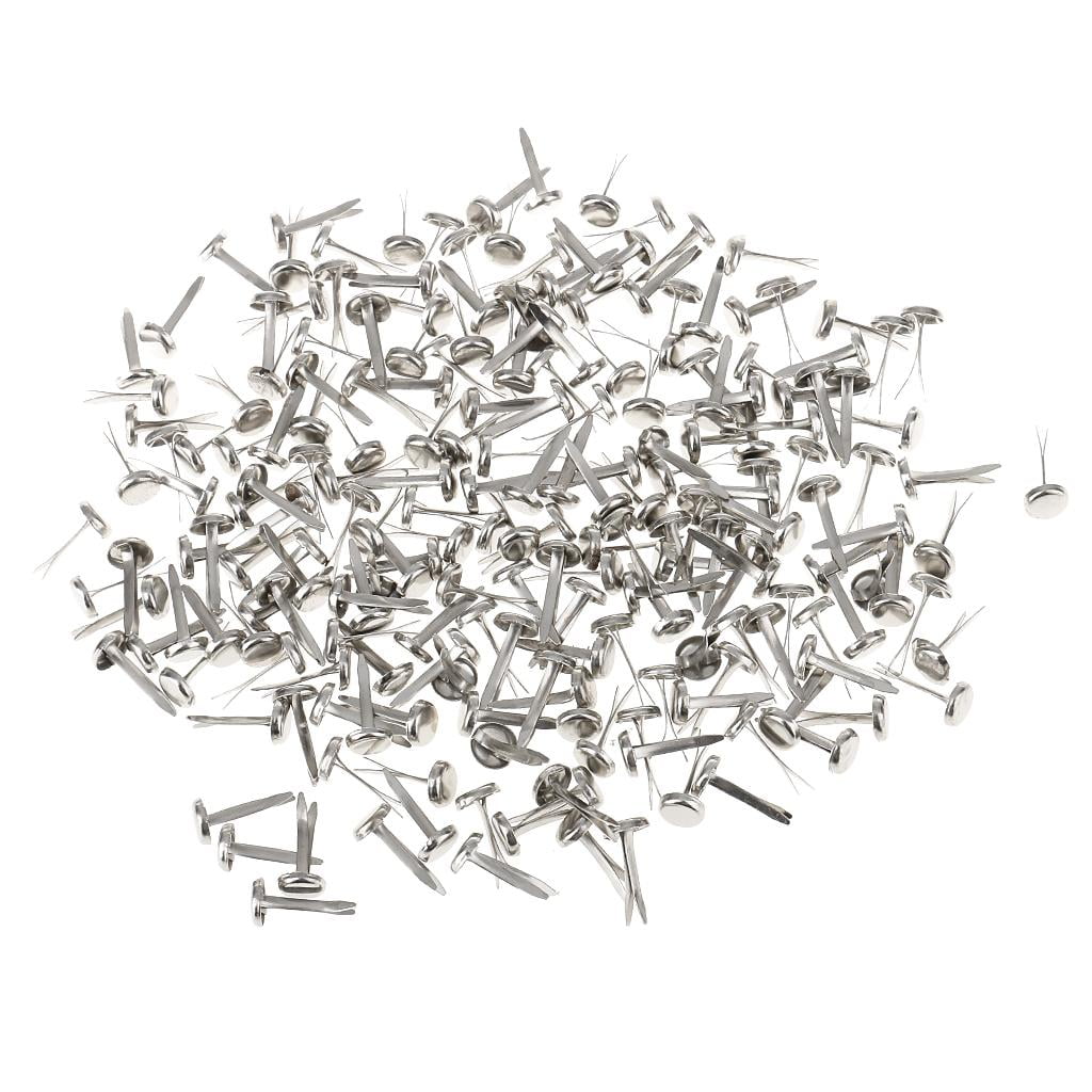 200 Pieces Metal Pins Brads Brads Paper Fasteners For Sliver