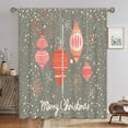 thumbnail image 1 of Goory 2PCS Rideaux de Luxe Décoration à la Maison Longs Rideaux de Noël Rod Fenêtre Rideaux Traitements Chambre Style-F W:33 "x H:83", 1 of 6