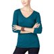 thumbnail image 1 of Camiseta básica de manga larga para mujer de INC, azul, XXL, 1 of 1