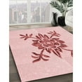 thumbnail image 3 of Ahgly Company Machine Washable Indoor Rectangle Transitional Light Rose Pink Area Rugs, 3' x 5', 3 of 7