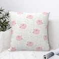 thumbnail image 4 of Yiaed Cute Pigs Print Pillow Covers Super Soft Decorative Square Throw Pillow Covers Case Cushion Covers for Sofa Couch Bedroom Car Decor（No pillow core）-16"x16", 4 of 7