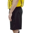 thumbnail image 2 of Mens Premium Drawstring Referee Shorts | Black Soccer Shorts for officials - Black CA6025 3XL, 2 of 4