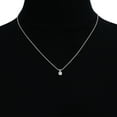 thumbnail image 5 of SuperJeweler 1/4 Carat Moissanite Solitaire Necklace in Sterling Silver, 18 inches, 5 of 5